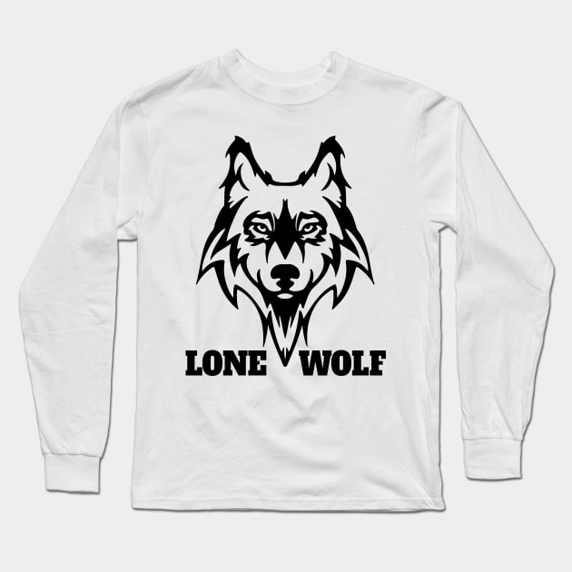 Lone Wolf Long Sleeve T-Shirt by Kustom Kreations